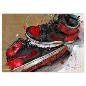 nike air froce 1 low university blue artprint