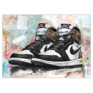 nike air jordan 1 retro high attention attention art print (kopie)