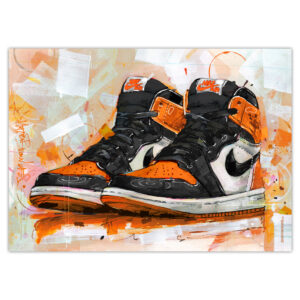 nike air jordan 1 retro high attention attention art print (kopie)