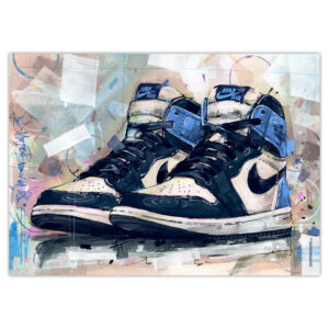 nike air jordan 1 retro high attention attention art print (kopie)