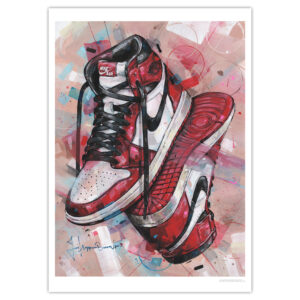 nike air jordan 1 union la blue toe art print (kopie)
