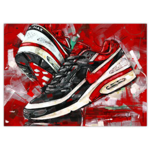 nike air max classic bw varsity red 2 art print (kopie)