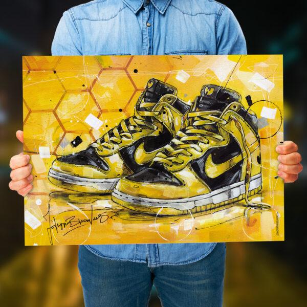 Wu-Tang x Nike Dunk High sneaker art print -