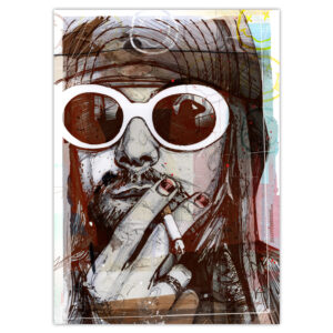 kurt cobain art print