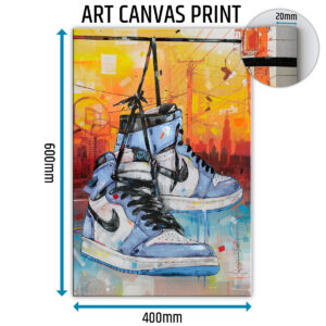 nike air jordan 1 university blue nba canvas prints (copy)