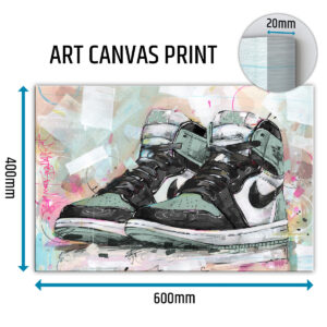 nike air jordan 1 sneaker canvas prints