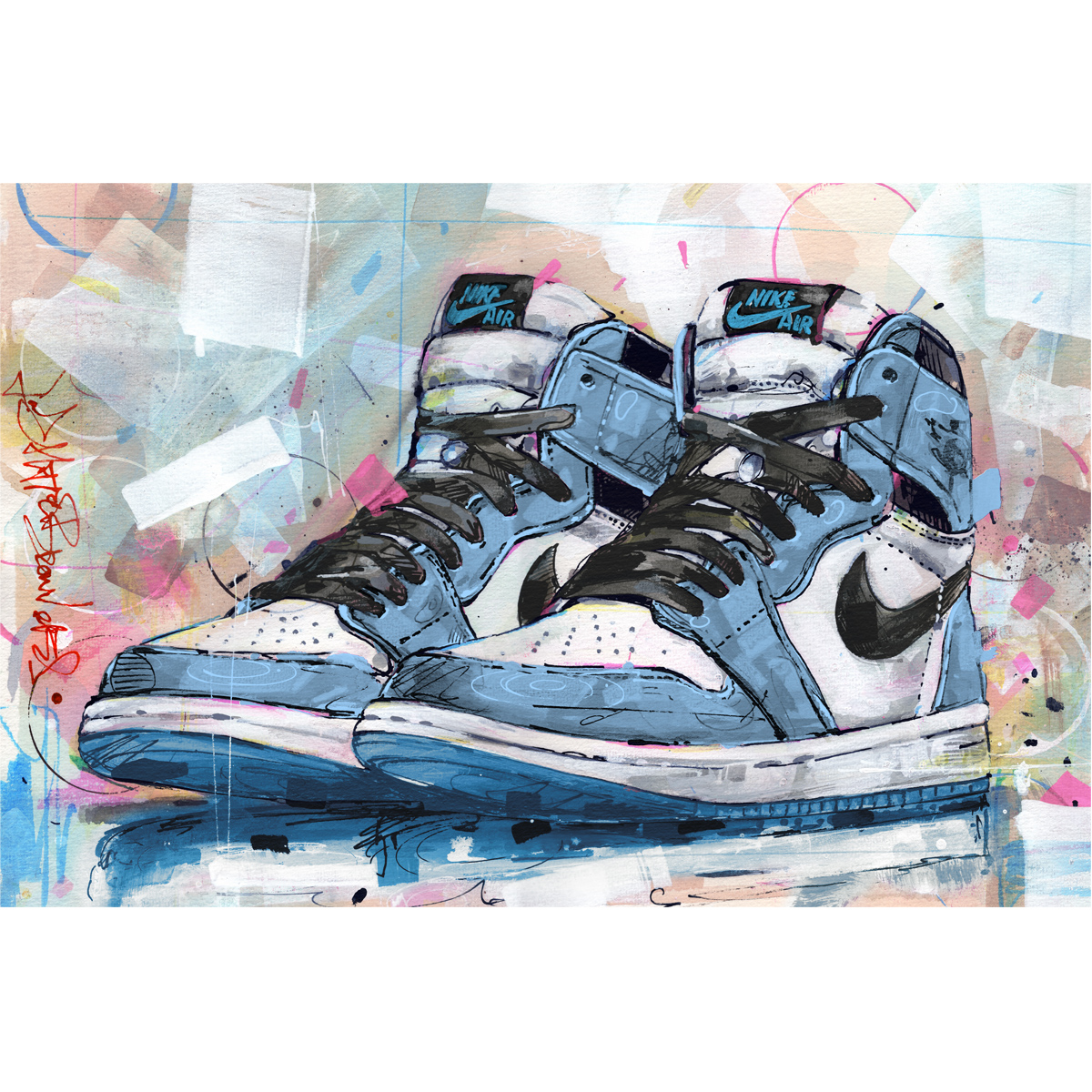 nike air jordan 1 university blue sneaker canvas nike air jordan 1 university blue sneaker canvas