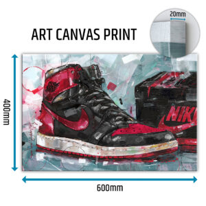 nike air jordan 1 bred toe canvas prints (copy)