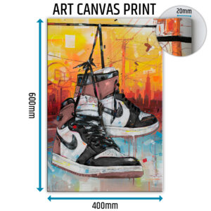 nike air jordan 1 rust pink basketball canvas prints (copy)