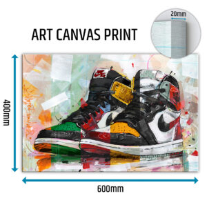 nike air jordan 1 colourway sneaker canvas prints