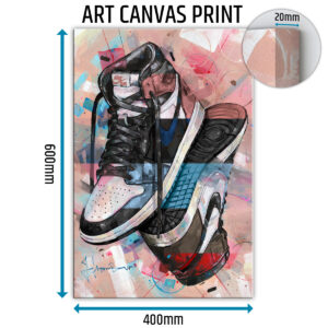 nike air jordan 1 colourway canvas prints