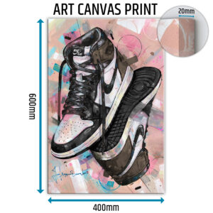air jordan 1 high dark mocha canvas prints