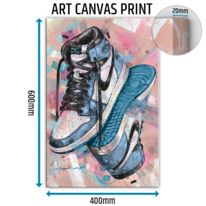 air jordan 1 university blue canvas print