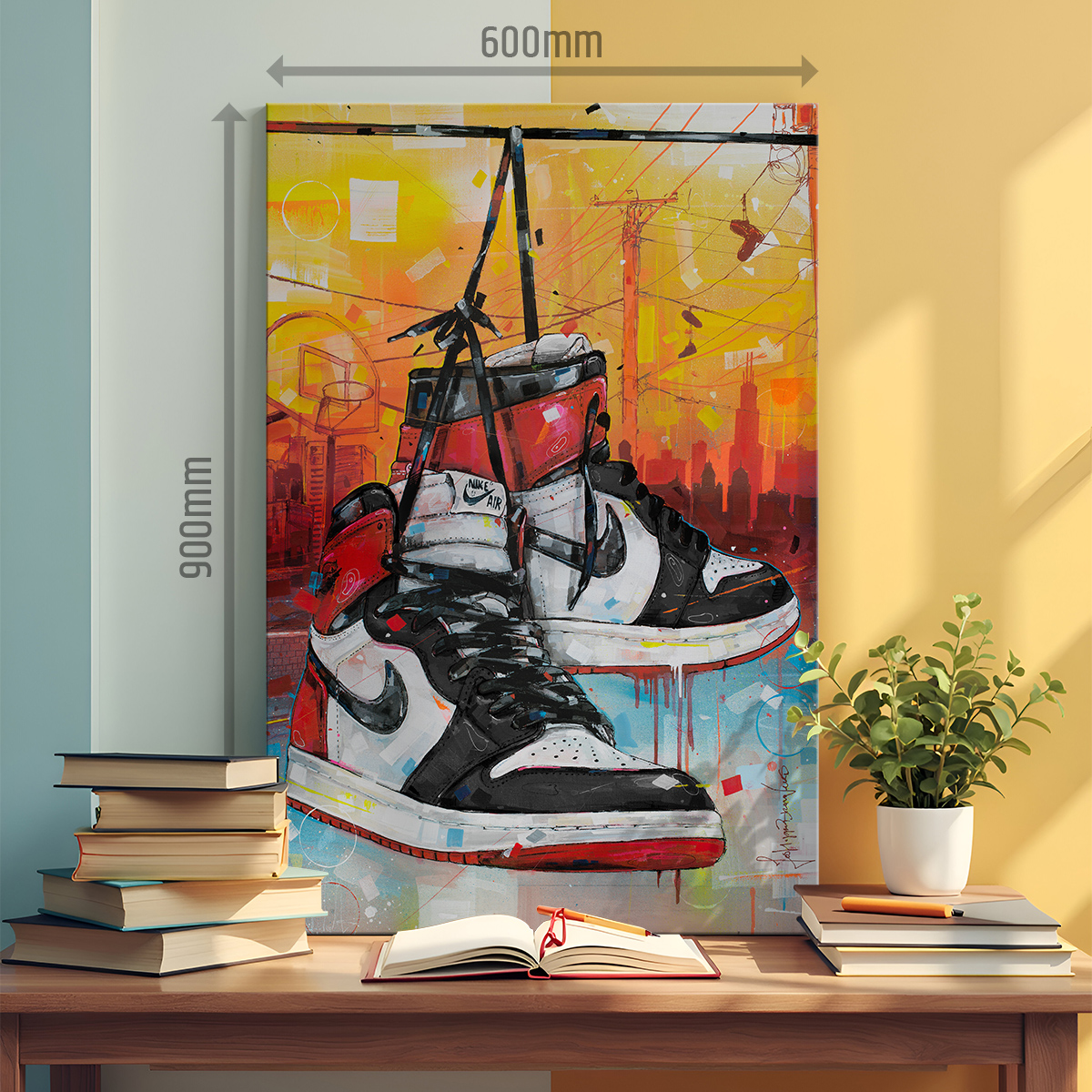 nike air jordan 1 black toe 'powerlines' canvas prints nike air jordan 1 black toe 'powerlines' canvas prints