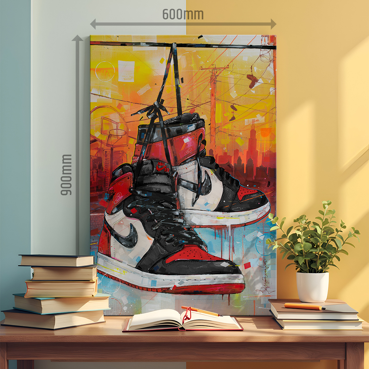 air jordan 1 bred toe 'powerlines' canvas prints air jordan 1 bred toe 'powerlines' canvas prints