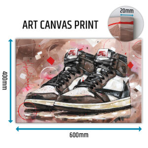 nike air jordan 1 obsidian blue canvas prints (copy)