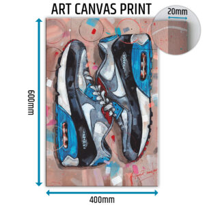 nike air max 90 pink sneaker canvas prints (copy)