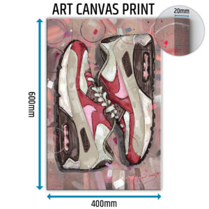 nike air max 90 bacon sneaker canvas prints