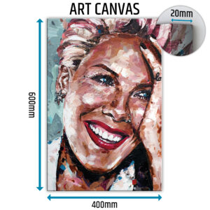 pink (p!nk) pop singer art canvas prints