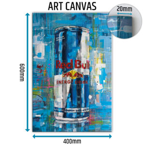 red bull energy drink art canvas prints