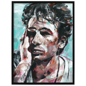 jeff buckley portrait painting 30 x 40 cm