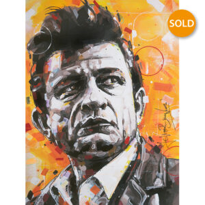 johnny cash legend painting 30 x 40 cm (copy)