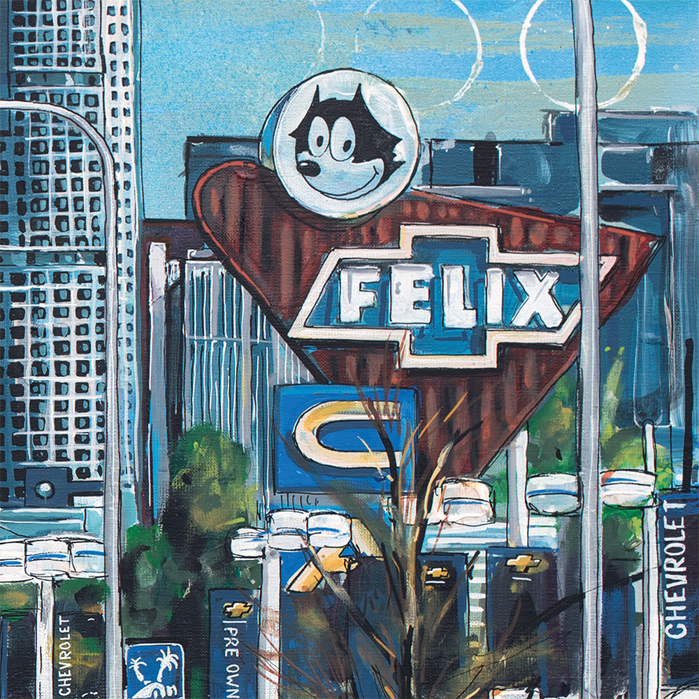 los angeles, california usa painting 120x80 cm los angeles, california usa painting 120x80 cm