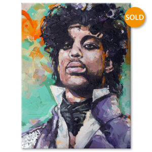 prince 'rogers nelson' portrait painting 60x80 cm