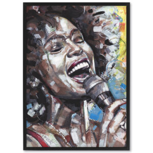 whitney houston portrait painting 29,7x42 cm (copy)