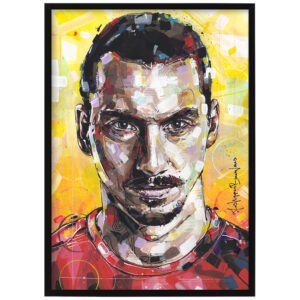 zlatan ibrahimovic portrait painting 29,7x42 cm