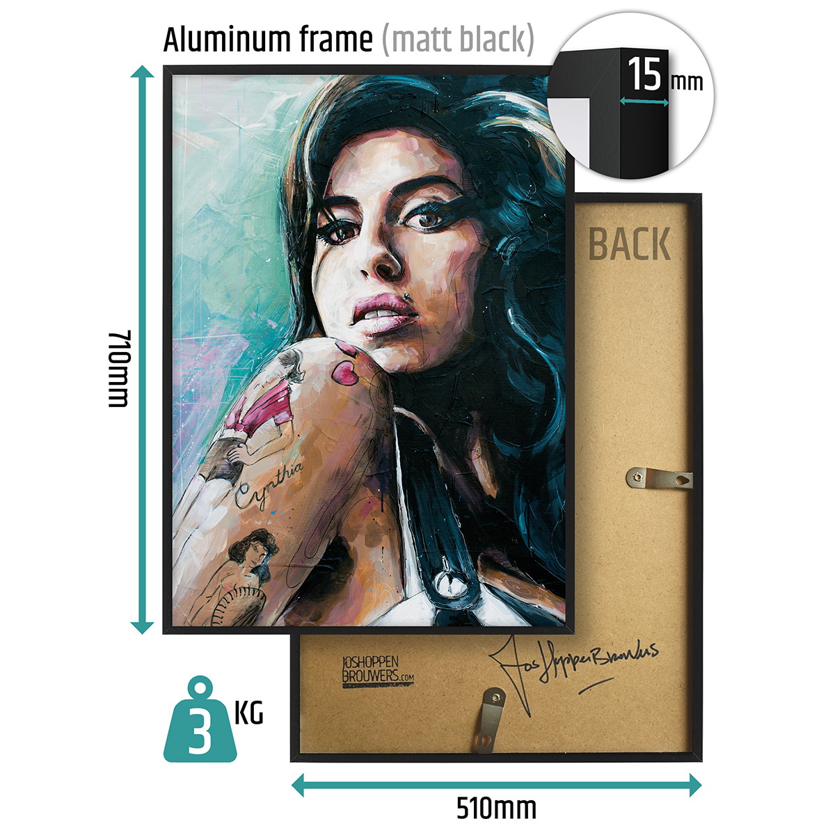 poster framed50x70cm